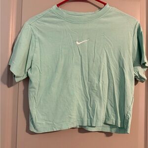 Nike Green Cropped Boxy Tee